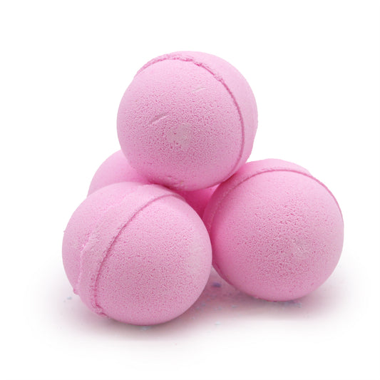 Frankincense & Rose Essential Oil Bath Bomb – 120g | Grounding & Skin-Soothing Soak Infused with Shea Butter