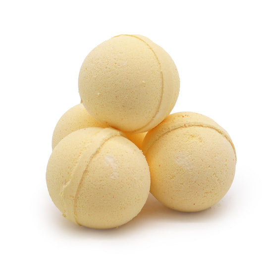 Chamomile & Grapefruit Essential Oil Bath Bomb – 120g | Uplifting & Soothing Soak Infused with Shea Butter