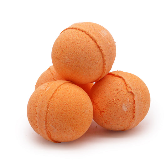 Lemongrass & Mandarin Essential Oil Bath Bomb – 120g | Energising & Toning Soak Infused with Shea Butter