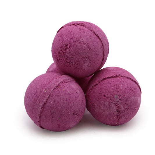 Ylang Ylang & Ginger Essential Oil Bath Bomb – 120g | Warming & Uplifting Soak Infused with Shea Butter