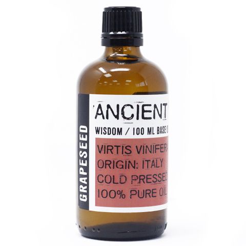 Grapeseed Carrier Oil (Vitis vinifera) – 100ml | Lightweight, Antioxidant-Rich & Skin-Firming Moisture