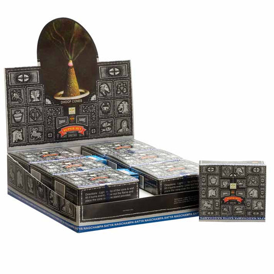 Satya Dhoop Cones – Super Hit | 12-Pack Handcrafted Incense for Rituals, Meditation & Relaxation