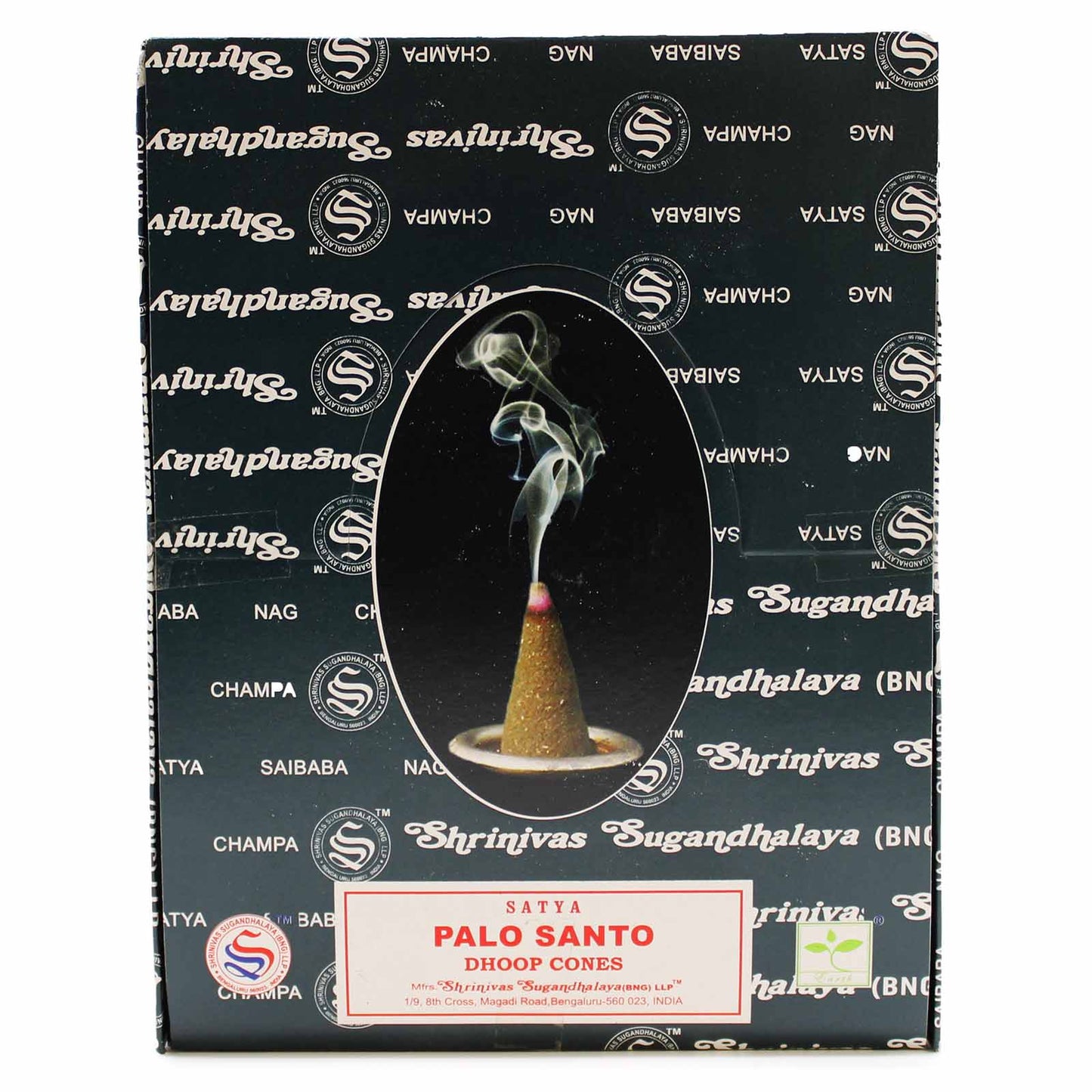 Satya Dhoop Cones – Palo Santo | 12-Pack Handcrafted Incense for Rituals, Meditation & Relaxation