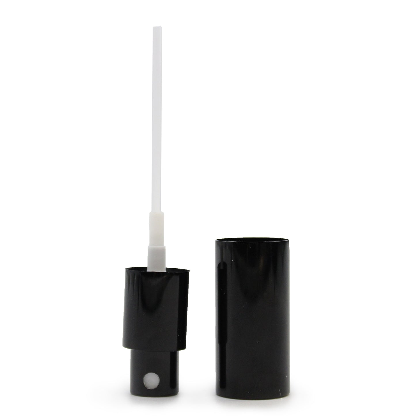 Fine Mist Spray Top with Over Cap – Black | Fits 50ml Bottles