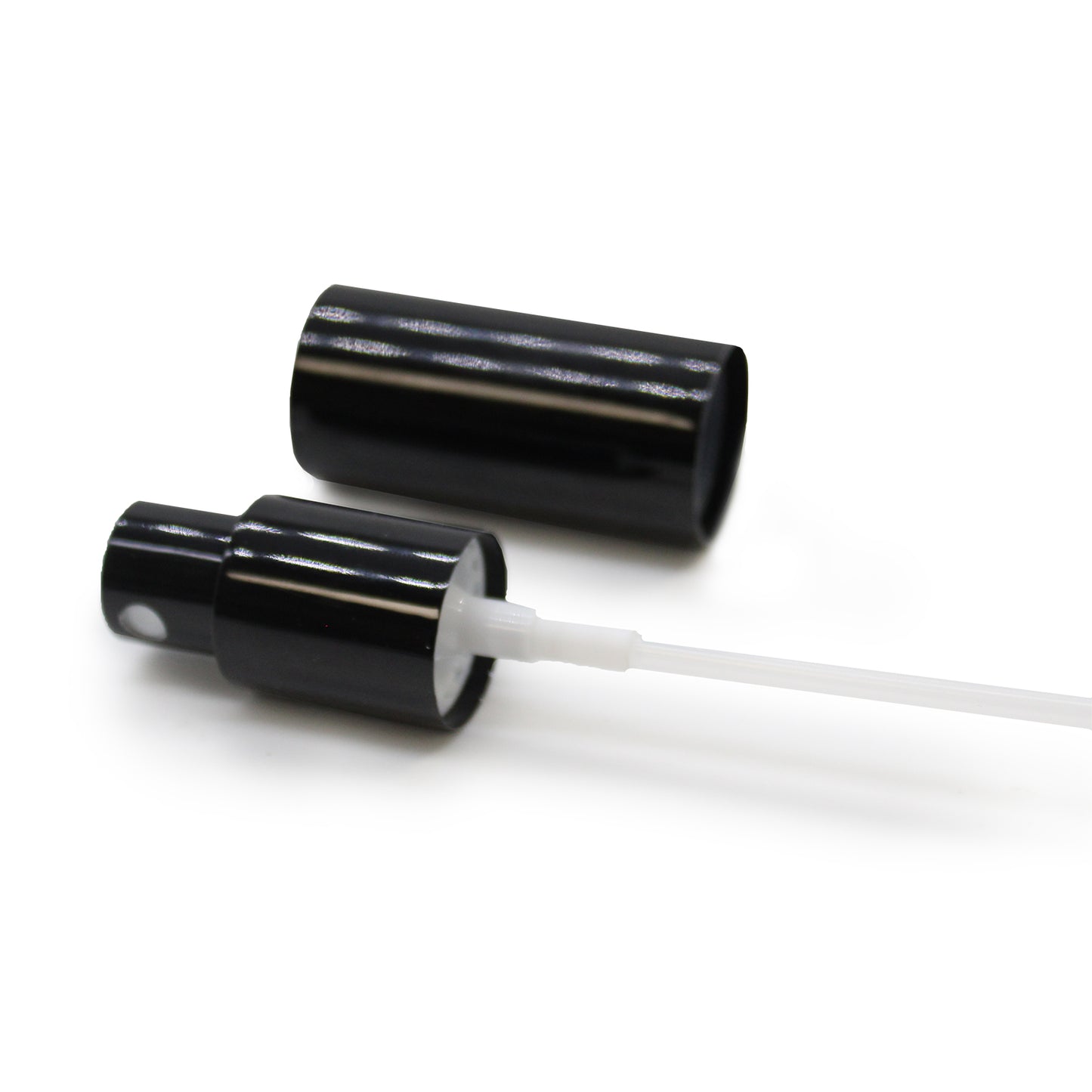 Fine Mist Spray Top with Over Cap – Black | Fits 50ml Bottles