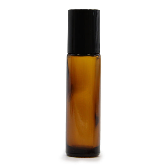Amber Glass Roller Bottle – 10ml | Essential Oil Blend Container