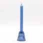 Flip Pressed Glass Candle Holder – Royal Blue | Fits Dinner Candles & Tea Lights