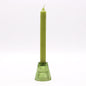 Flip Pressed Glass Candle Holder – Jade Green | Fits Dinner Candles & Tea Lights