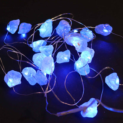 Gemstone Enchantment Lights – Celestite | USB Crystal String Lights