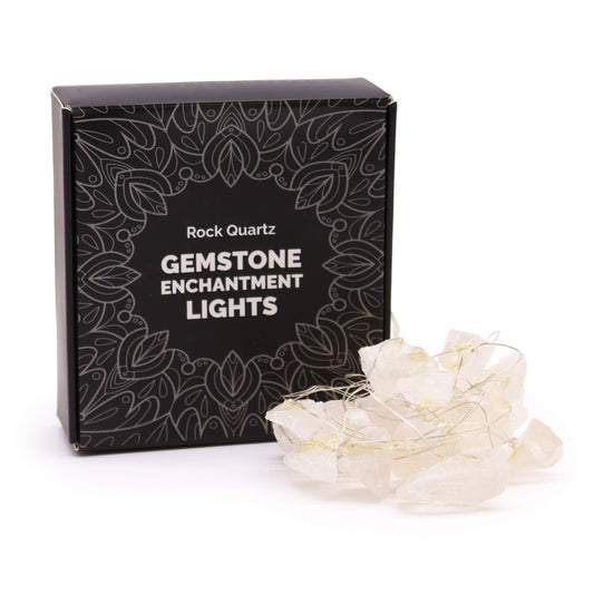 Gemstone Enchantment Lights – Clear Quartz | USB Crystal String Lights