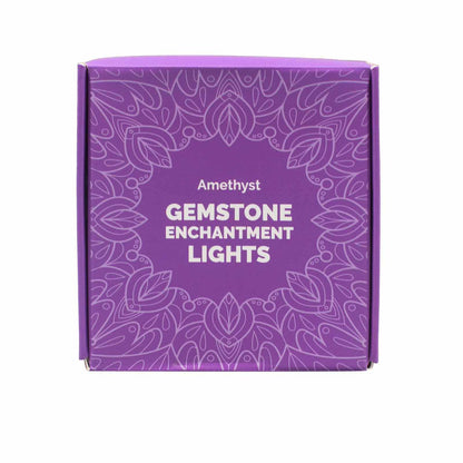 Gemstone Enchantment Lights – Amethyst | USB Crystal String Lights