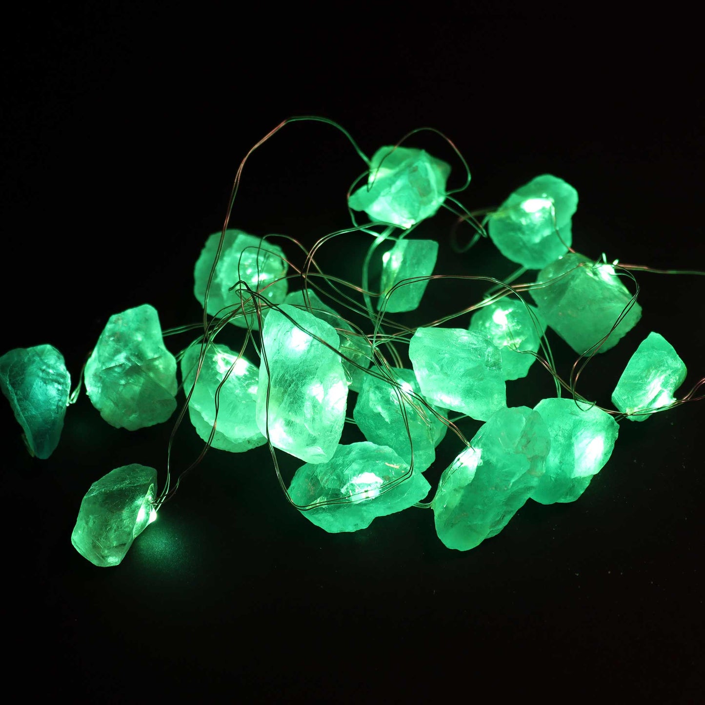 Gemstone Enchantment Lights – Crystal Jade | USB Crystal String Lights
