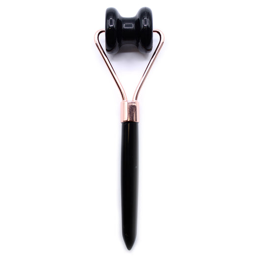 Jawline Gemstone Roller – Black Obsidian | Enhance Circulation & Promote Skin Firmness