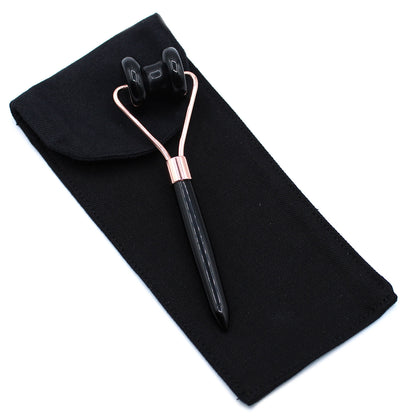 Jawline Gemstone Roller – Black Obsidian | Enhance Circulation & Promote Skin Firmness