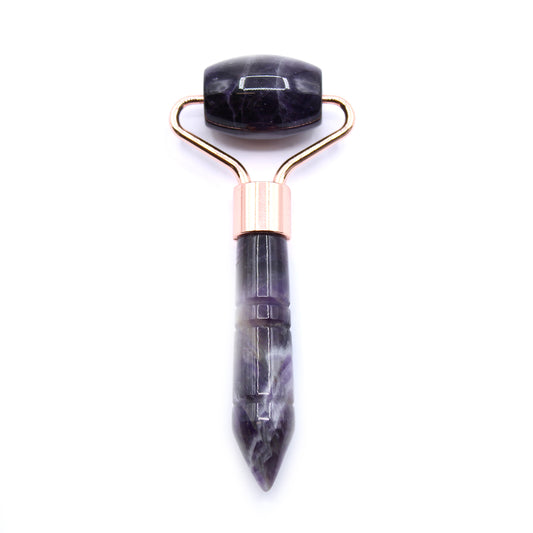 Mini Gemstone Facial Roller – Amethyst | Promote Circulation & Support Skin Clarity