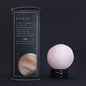 Gemstone Planet Sphere on Solar Goldstone Stand – Venus | Rose Quartz