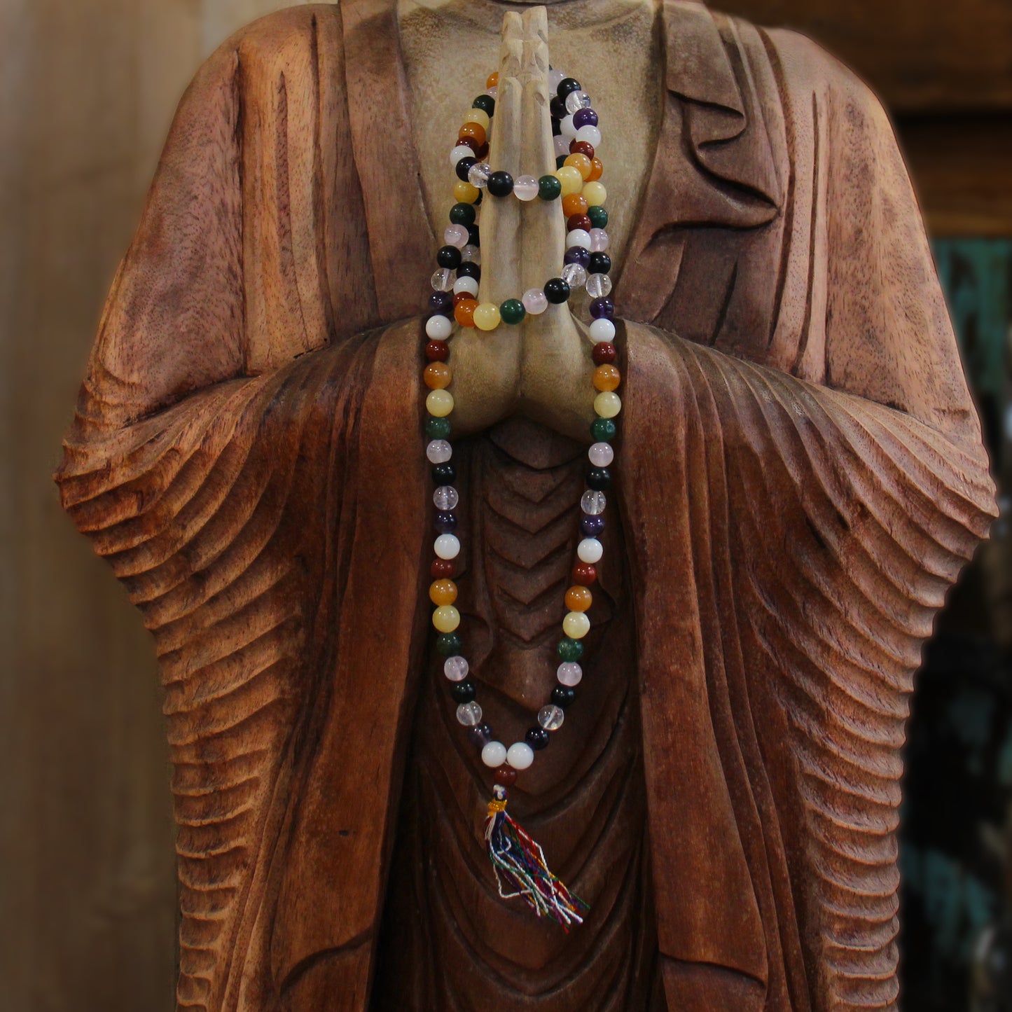 Gemstone Mala Bead Rosary – 9 Planet Astro | 108 Beads