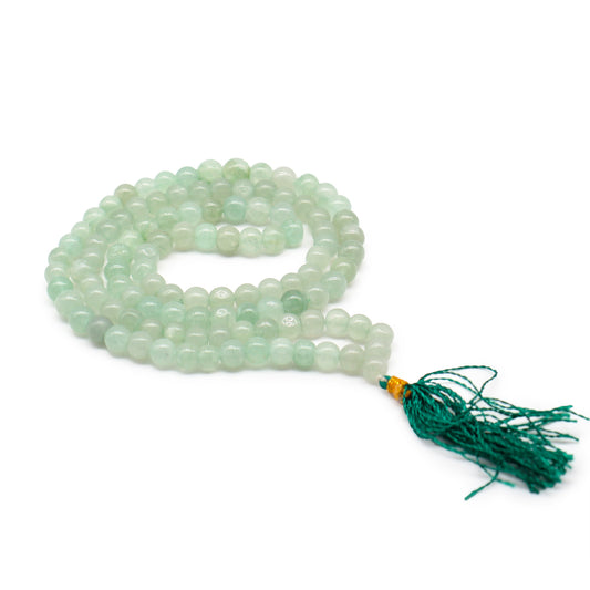 Gemstone Mala Bead Rosary – Green Aventurine | 108 Beads