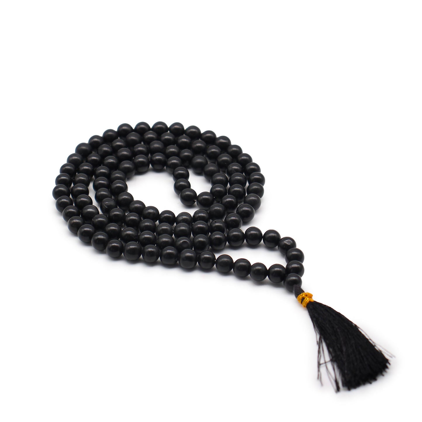 Gemstone Mala Bead Rosary – Black Agate | 108 Beads