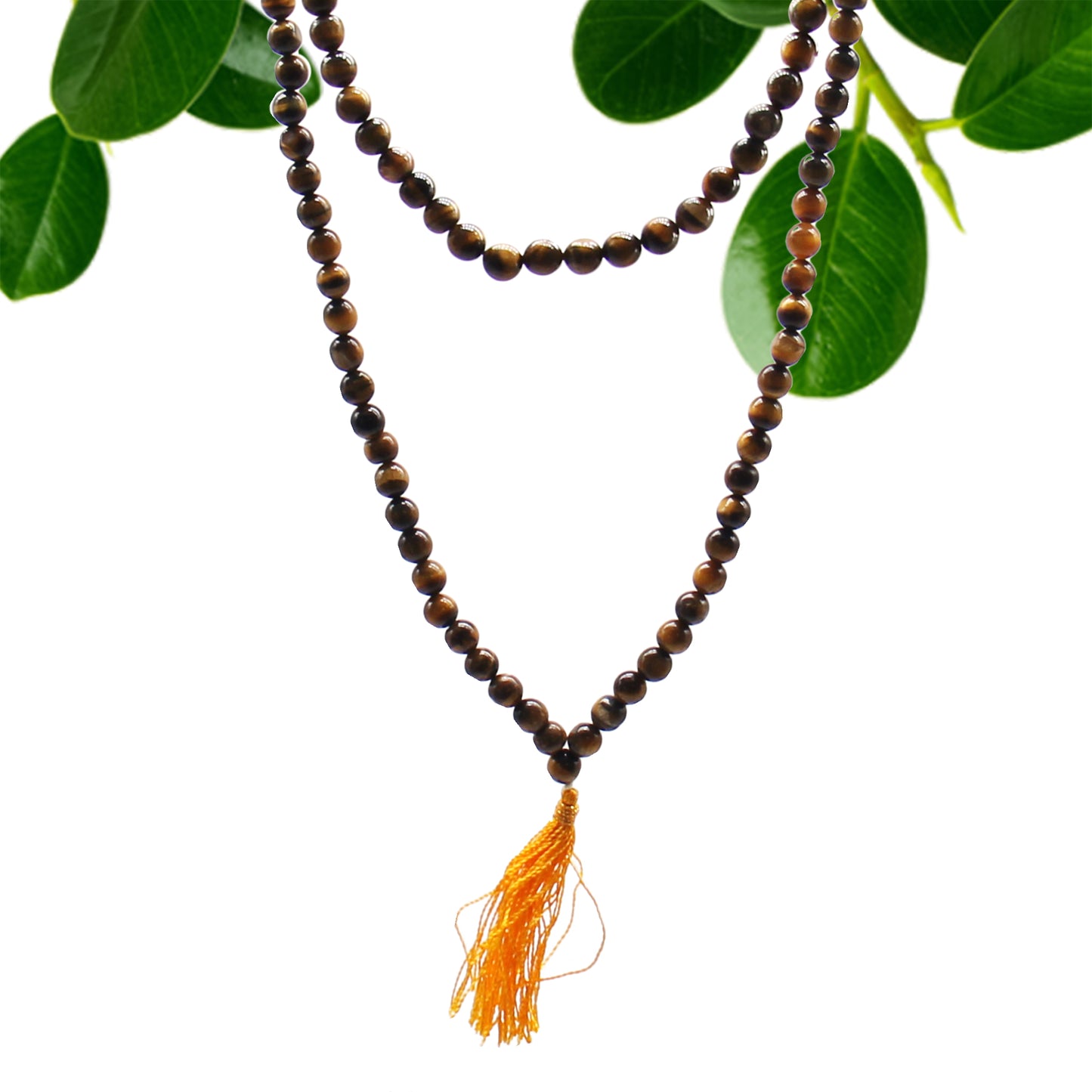 Gemstone Mala Bead Rosary – Tiger's Eye | 108 Beads