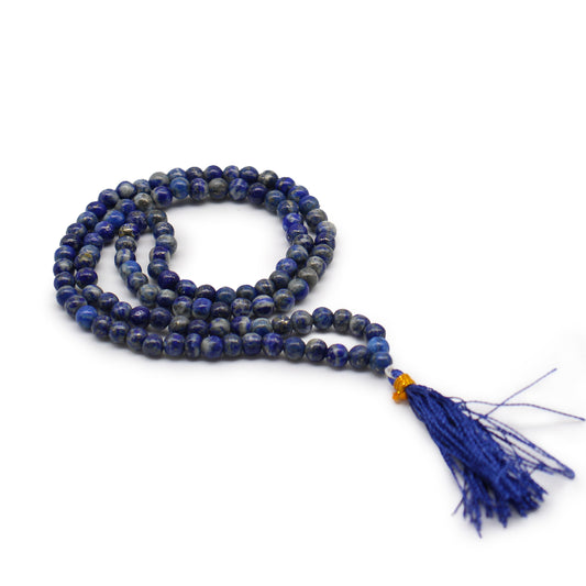 Gemstone Mala Bead Rosary – Lapis Lazuli | 108 Beads