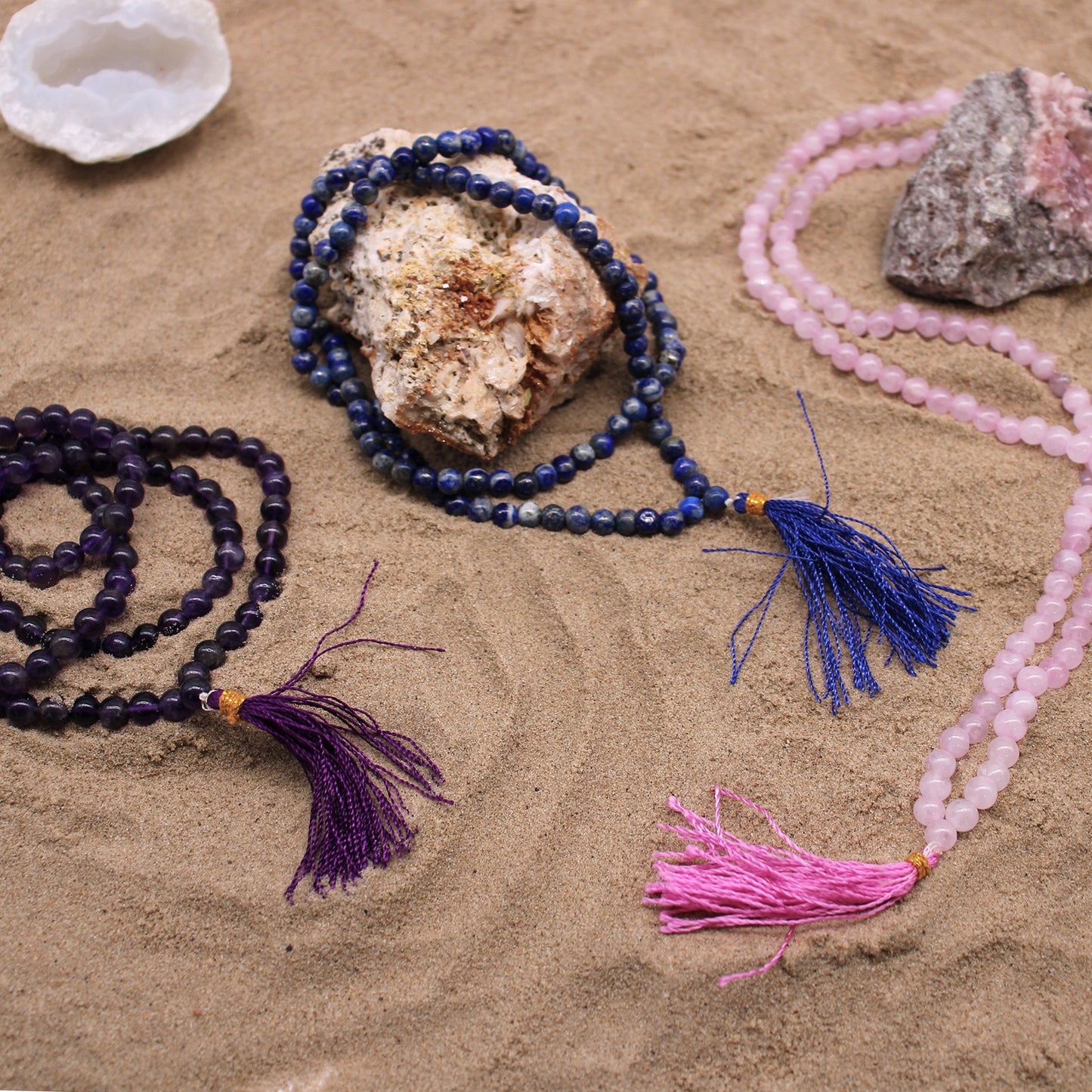 Gemstone Mala Bead Rosary – Lapis Lazuli | 108 Beads