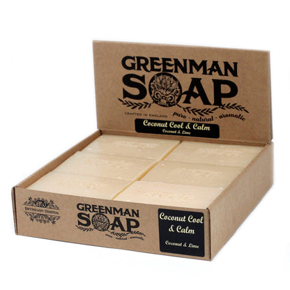 Greenman Soap Bar – Coconut Cool & Calm | Coconut Oil & Lime Essential Oil