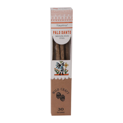 Vijayshree Wild Craft Smudging Resin Sticks – Palo Santo (30g) | Natural Aromatic Incense for Ritual & Cleansing