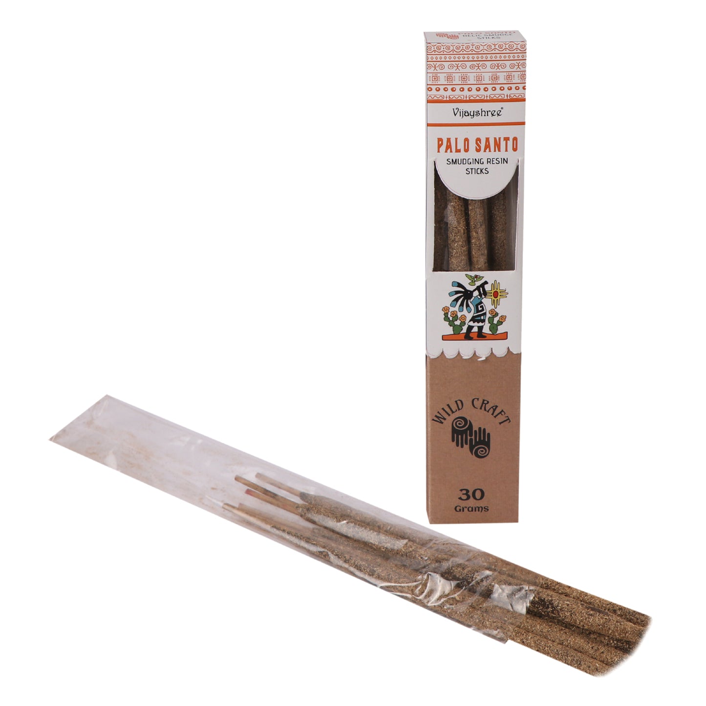 Vijayshree Wild Craft Smudging Resin Sticks – Palo Santo (30g) | Natural Aromatic Incense for Ritual & Cleansing