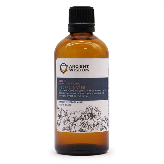 Rose Hydrolat Floral Water – 100ml | Natural Skin Toner & Soothing Botanical Mist
