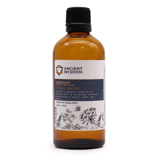 Geranium Hydrolat Floral Water – 100ml | Balancing Skin Toner & Uplifting Botanical Mist