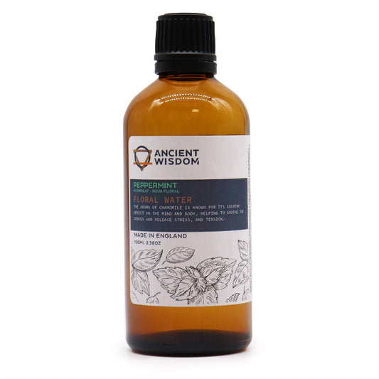 Peppermint Hydrolat Floral Water – 100ml | Cooling Skin Toner & Refreshing Botanical Mist