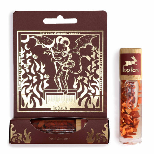 The Devil – Hope Hare Gemstone Essential Oil Roll On | Red Jasper with Orange, Patchouli, Cedarwood, Lavender, Bergamot & Ylang Ylang