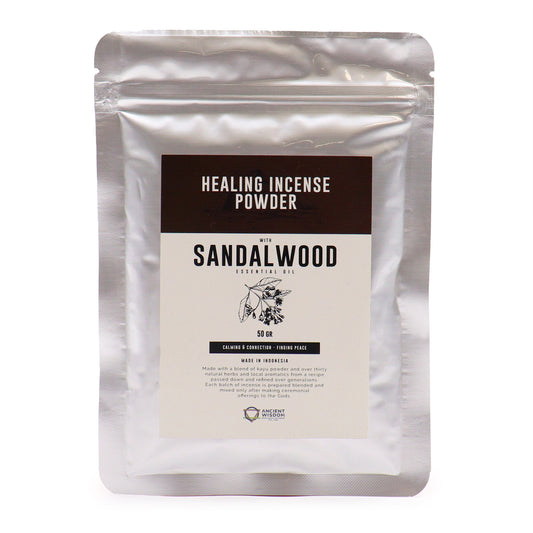 Sandalwood Healing Incense Powder – 50g | Calming & Connection