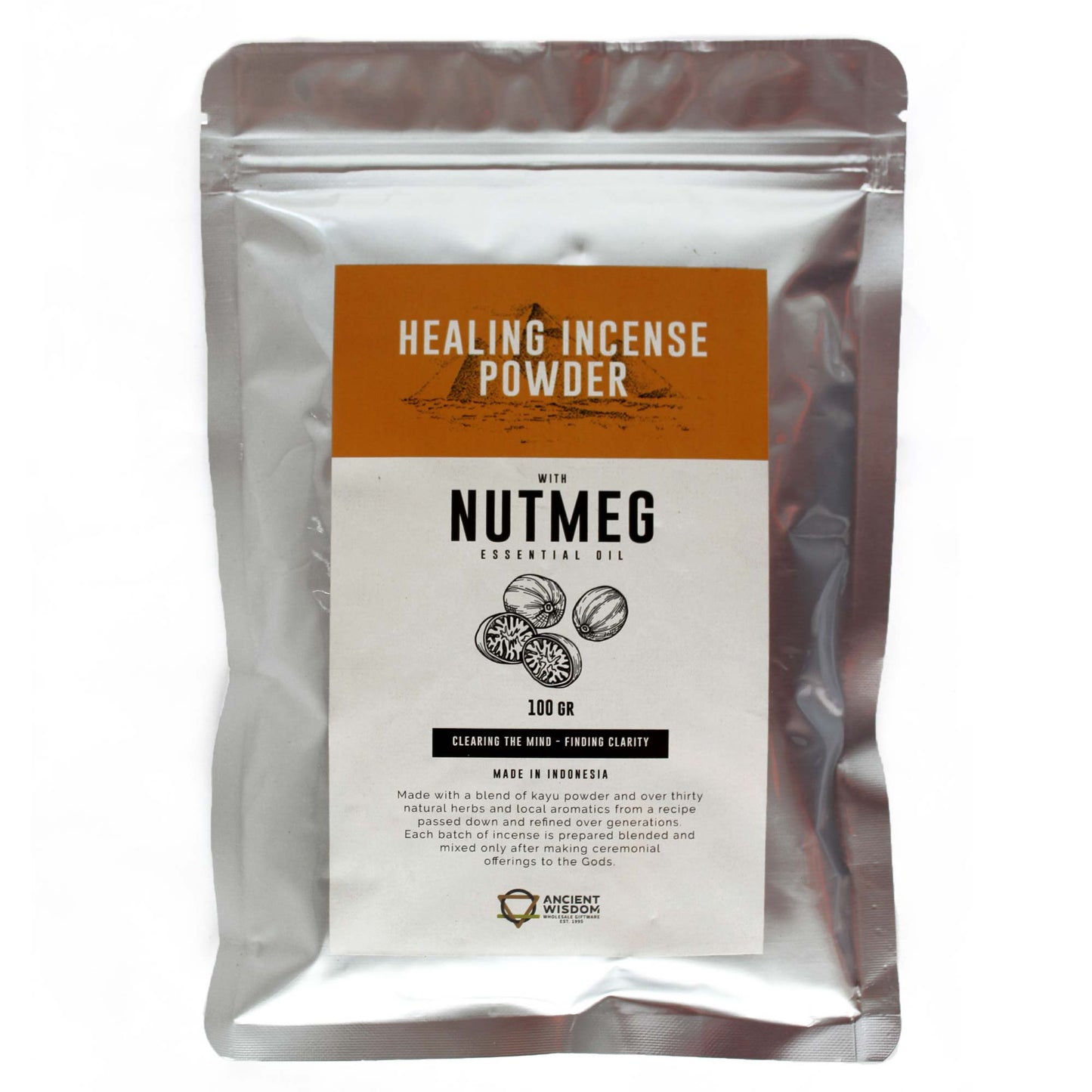 Nutmeg Healing Incense Powder – 100g | Finding Clarity
