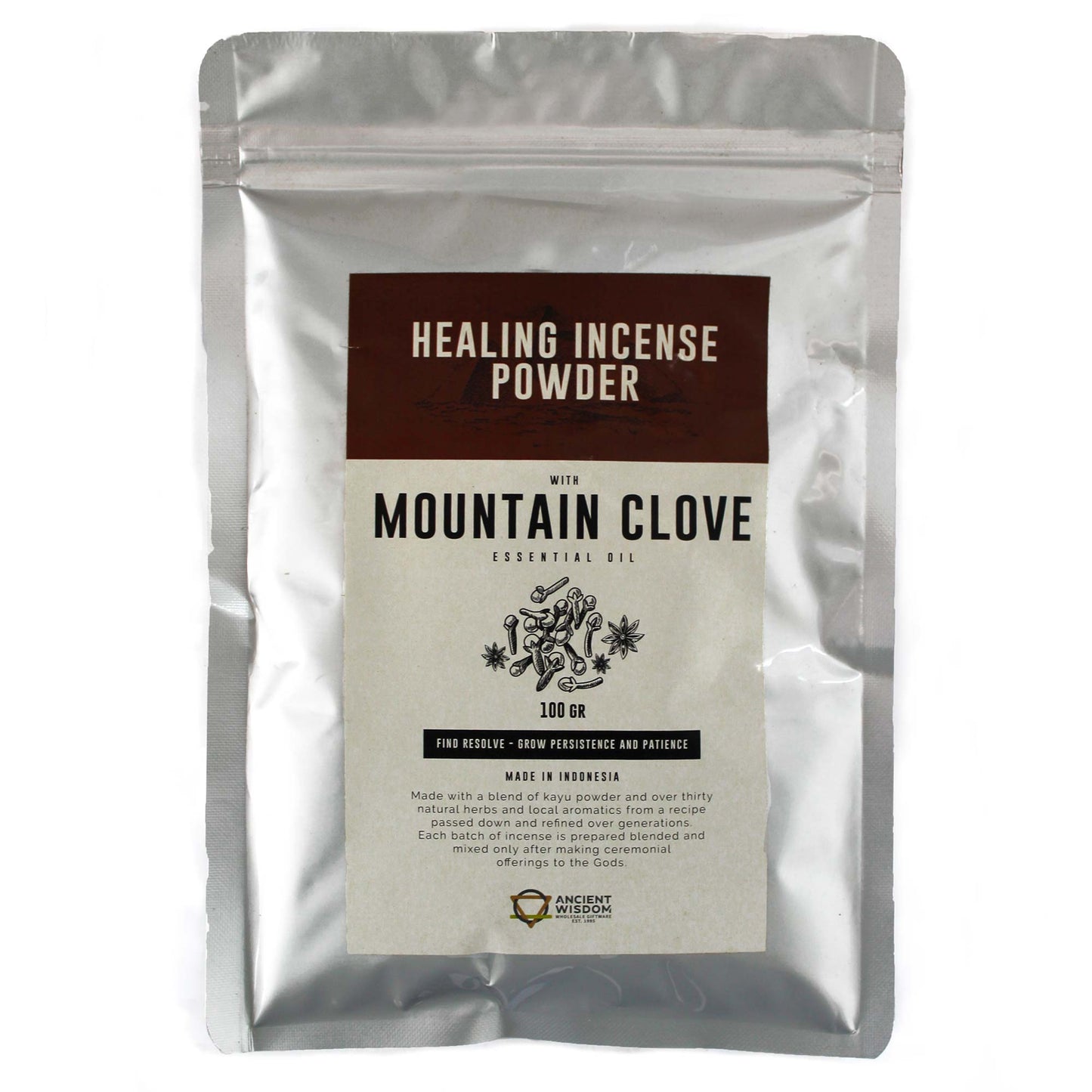 Mountain Clove Healing Incense Powder – 100g | Finding Resolve