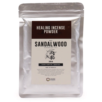 Sandalwood Healing Incense Powder – 100g | Calming & Connection