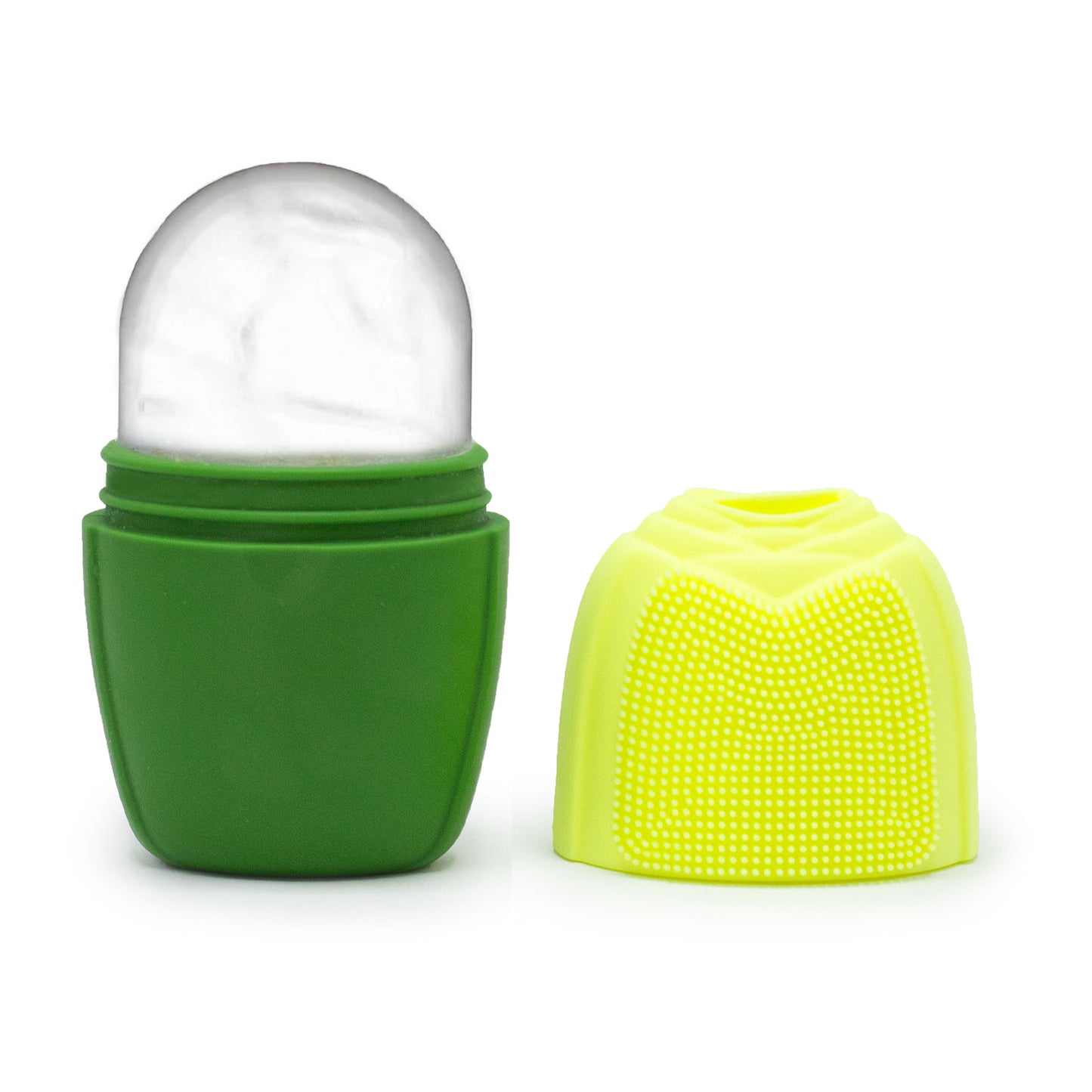Silicone Ice Face Roller – Green | 3-in-1 Cold Therapy & Skincare Tool