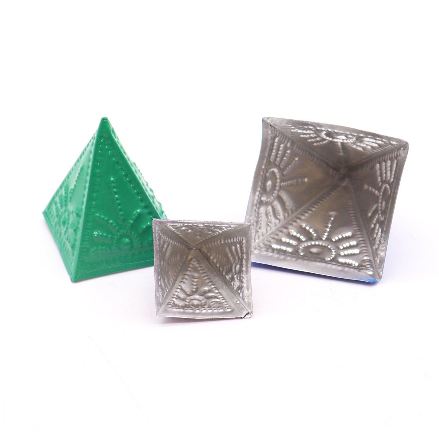 Incense Powder Pyramid Mould Set – Blue, Green & Purple | Moulds for Smoke Cleansing Rituals