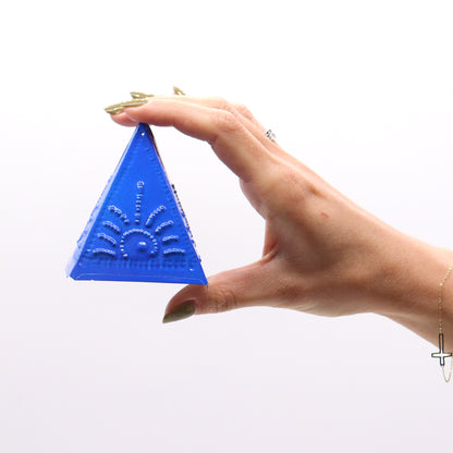 Incense Powder Pyramid Mould Set – Blue, Green & Purple | Moulds for Smoke Cleansing Rituals