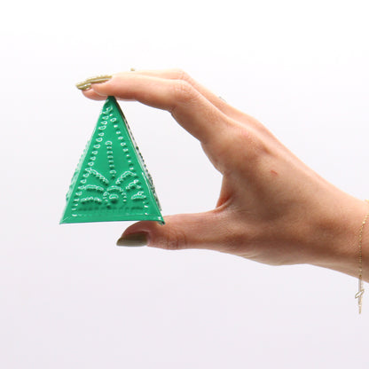 Incense Powder Pyramid Mould Set – Blue, Green & Purple | Moulds for Smoke Cleansing Rituals
