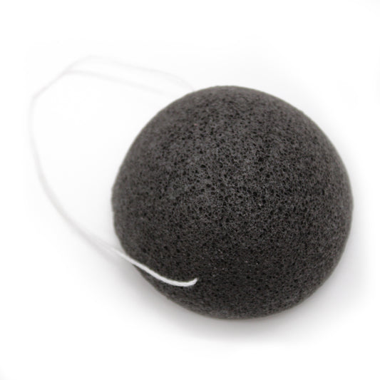 Konjac Facial Cleansing Sponge – Charcoal | Ultra-Gentle Daily Cleansing