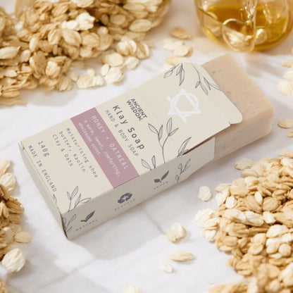 Klay Soap Bar – Honey & Oatmeal | Kaolin Clay + Oats