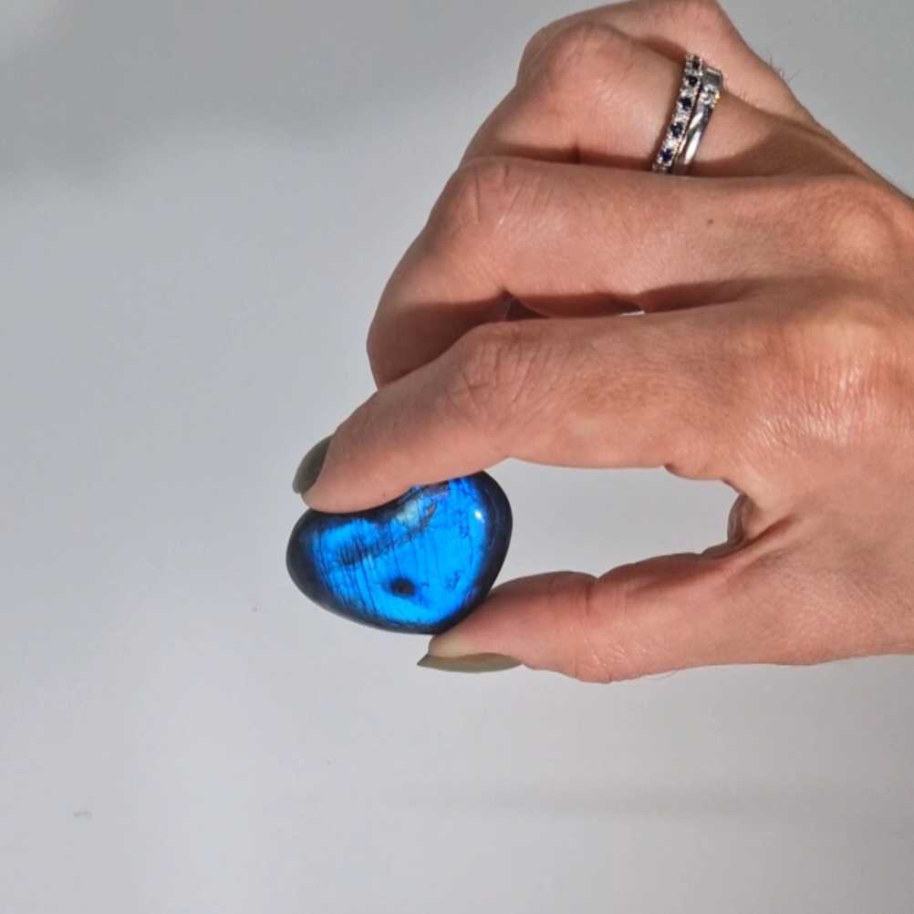Labradorite Heart – Small | Polished Mineral Stone