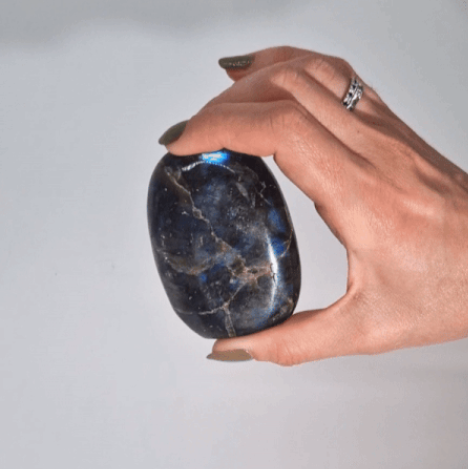 Labradorite Tombstone – 50–70mm | Polished Stone Display Piece
