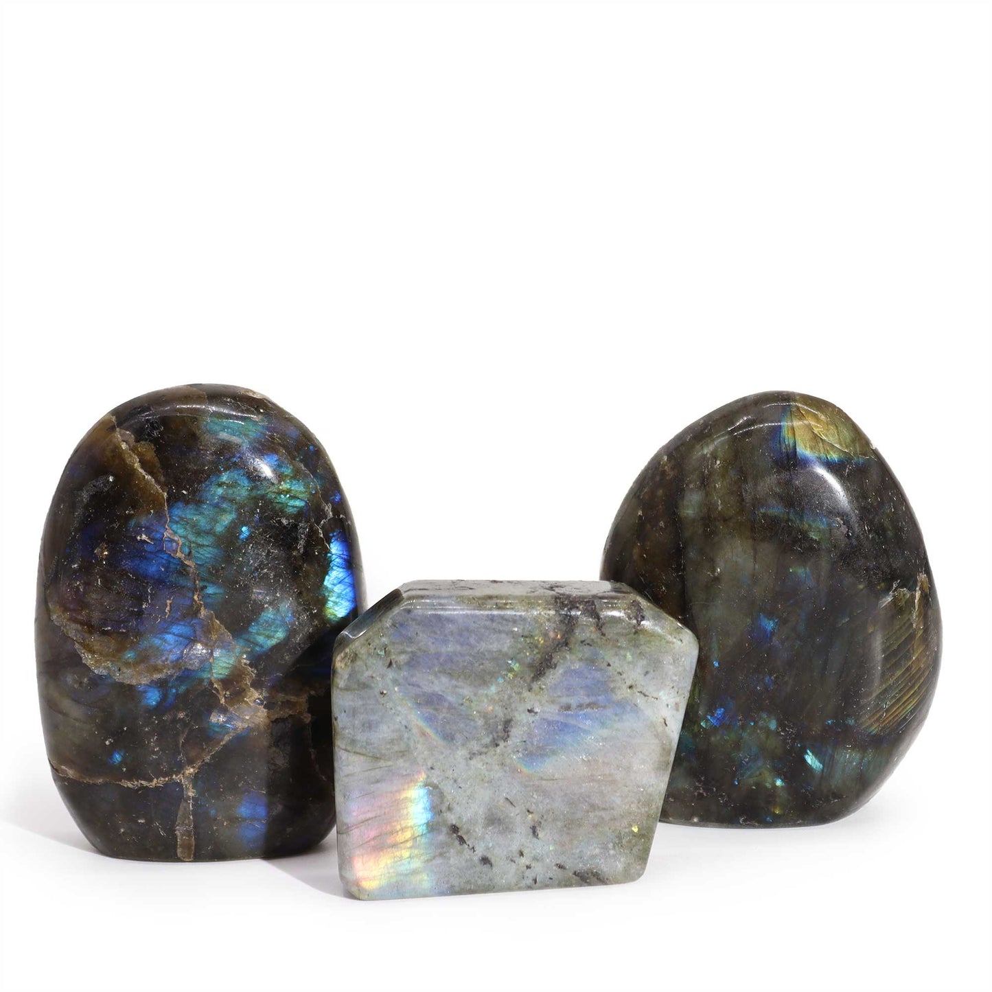 Labradorite Tombstone – 50–70mm | Polished Stone Display Piece