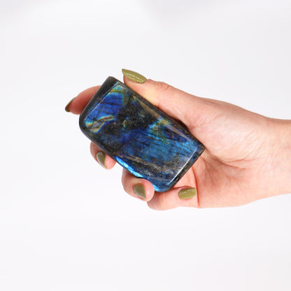 Labradorite Statement Stone – Medium | Polished Mineral Display Piece