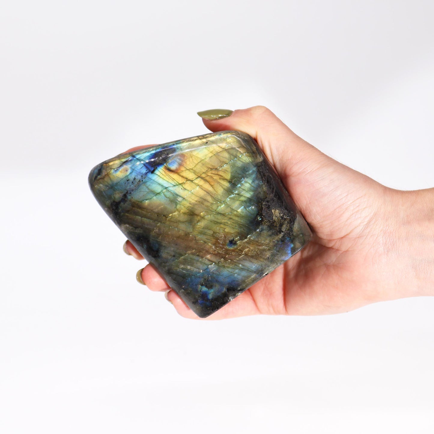 Labradorite Statement Stone – Large | Polished Mineral Display Piece