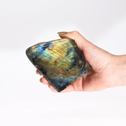 Labradorite Statement Stone – Large | Polished Mineral Display Piece