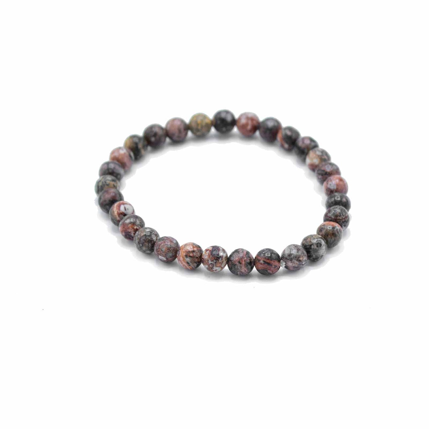 Manifestation Gemstone Bracelet – Leopard Skin Jasper | Courage